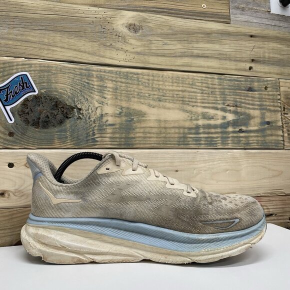 Hoka One One Clifton 9 Athletic Running Sneakers Men’s Size 11 D Blue White - Picture 6 of 12